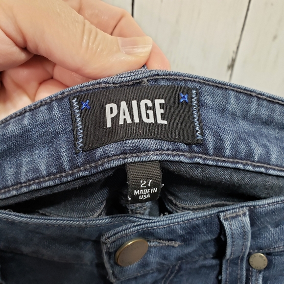 Paige Verdugo Ultra Skinny Davis Jeans Raw Hem - Picture 4 of 7
